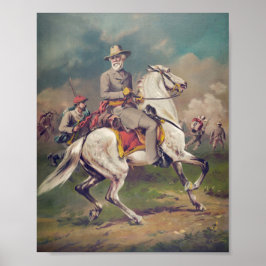 General Robert E. Lee über Horseback Poster