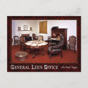 General Robert E. Lees Büro, Lee Kapelle, VA Postkarte