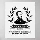 General Sherman - Atlanta's Original Torch-Träger Poster (Vorne)