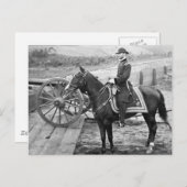 General Sherman in Atlanta, 1864 Postkarte (Vorne/Hinten)