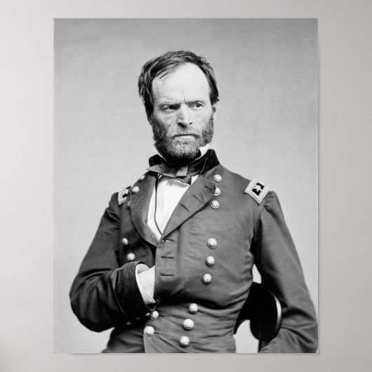 General Sherman - Portrait von Hand in Coat Poster (Vorne)