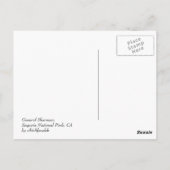 General Sherman Postkarte (Rückseite)