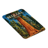 General Sherman Tree, Sequoia-Nationalpark USA Magnet (Rechte Seite)