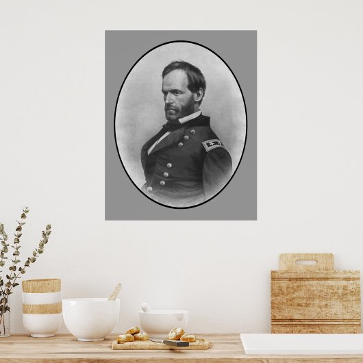 General Sherman — Ziviler Kriegsheld Poster (Küche)