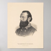 General Stonewall Jackson Portrait Poster (Vorne)