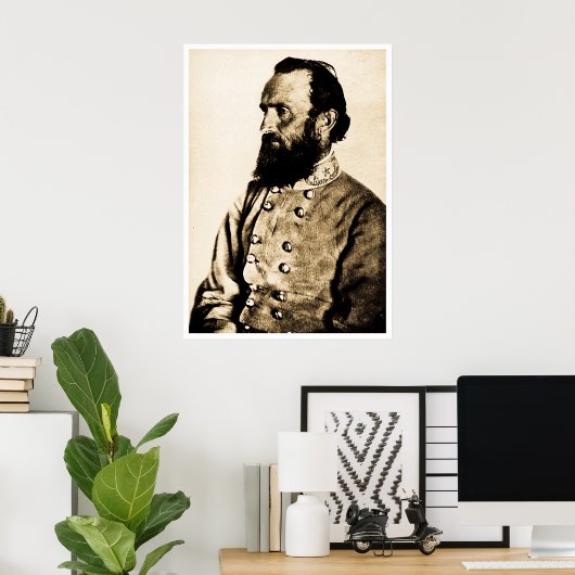 General Stonewall Jackson Poster (Heimbüro)