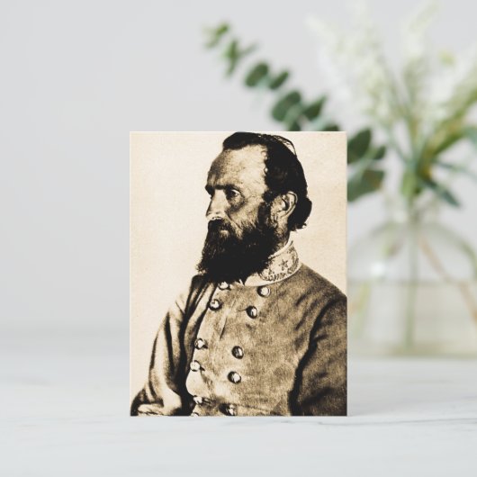 General Stonewall Jackson Postkarte (Stehend Vorderseite)