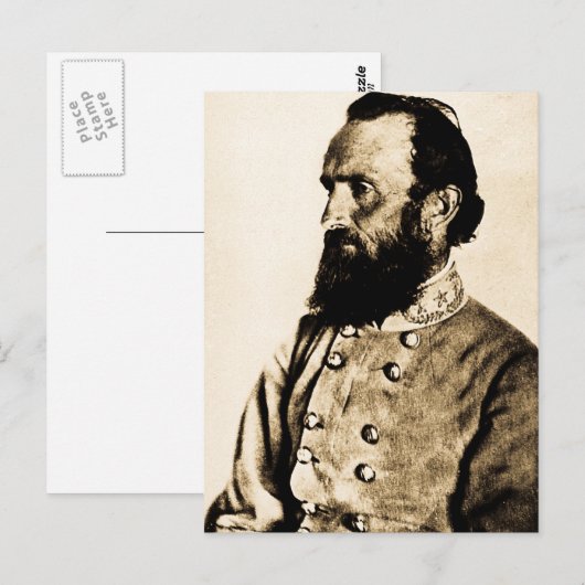 General Stonewall Jackson Postkarte (Vorne/Hinten)