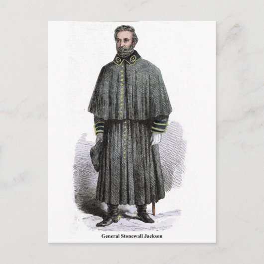 General Stonewall Jackson Postkarte (Vorderseite)
