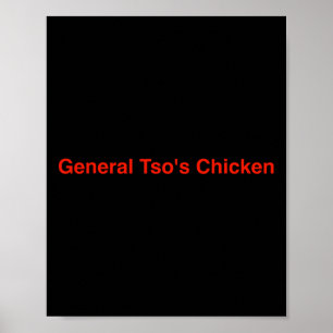 General Tso's Hähnchen Poster