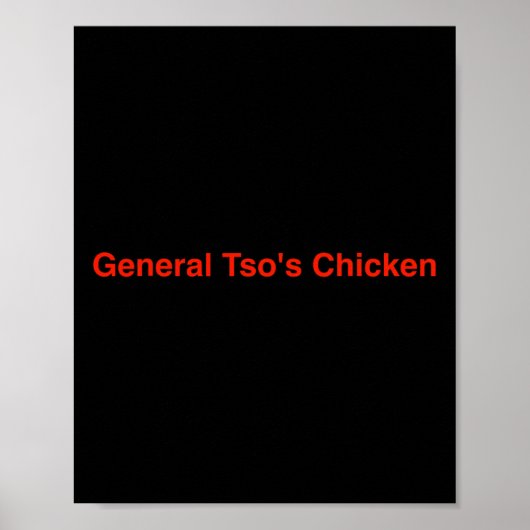 General Tso's Hähnchen Poster (Vorne)