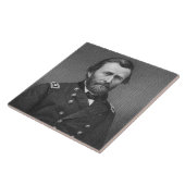 General Ulysses Simpson Grant, graviert nach einem Fliese (Seite)