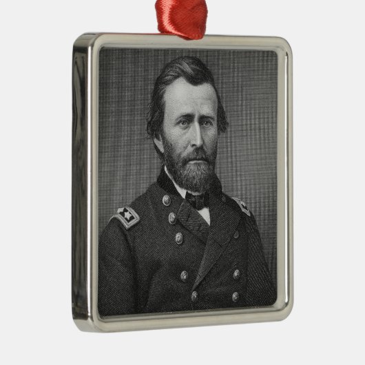 General Ulysses Simpson Grant, graviert nach einem Silbernes Ornament (Rechts)