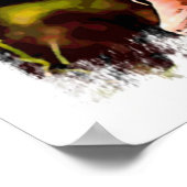 General Vang Pao Watercolor Poster (Ecke)