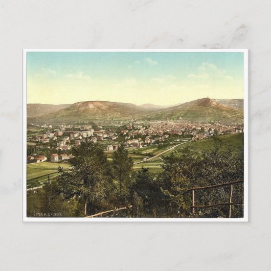 General view, Jena, Thüringen, Deutschland klassis Postkarte (Vorderseite)