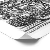 General View of Cologne, 1531 (engraving) (b/w pho Poster (Ecke)