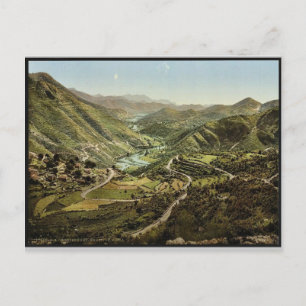 General view, Thal von Rieka, Montenegro Vintag P Postkarte