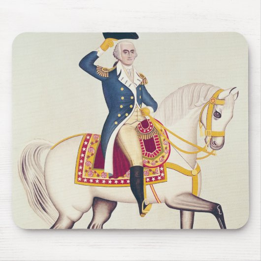 General Washington auf einem weißen Ladegerät, Mousepad (Vorne)