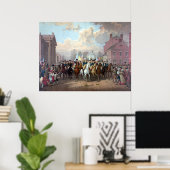 General Washington Enters New York Poster (Heimbüro)