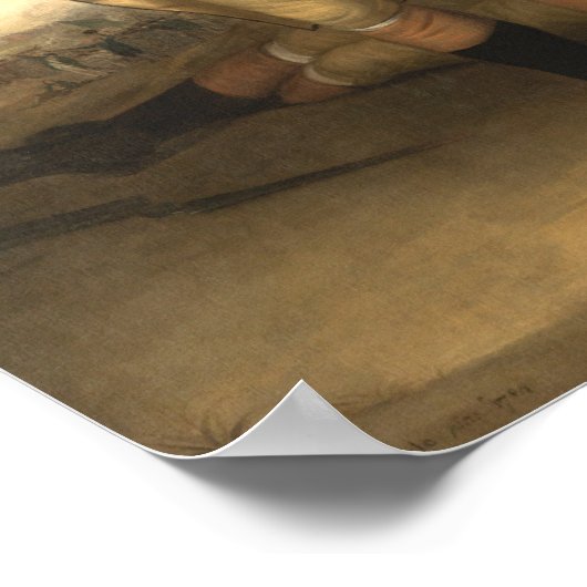 General Washington in der Schlacht von Princeton Poster (Ecke)