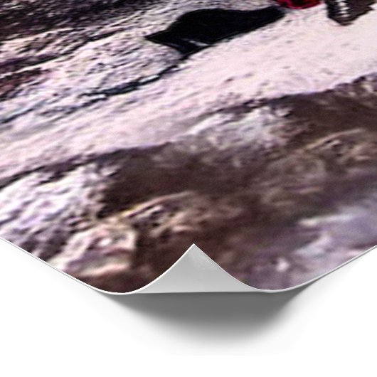 General Washington Prays bei Valley Forge, PA Poster (Ecke)