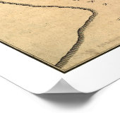 General Washington's Farm Mt Vernon Map 1801 Poster (Ecke)