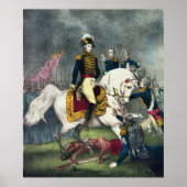 General William H. Harrison  at the Battle Poster (Vorne)