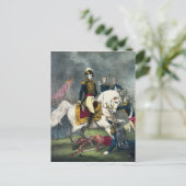 General William H. Harrison bei der Schlacht Postkarte (Stehend Vorderseite)