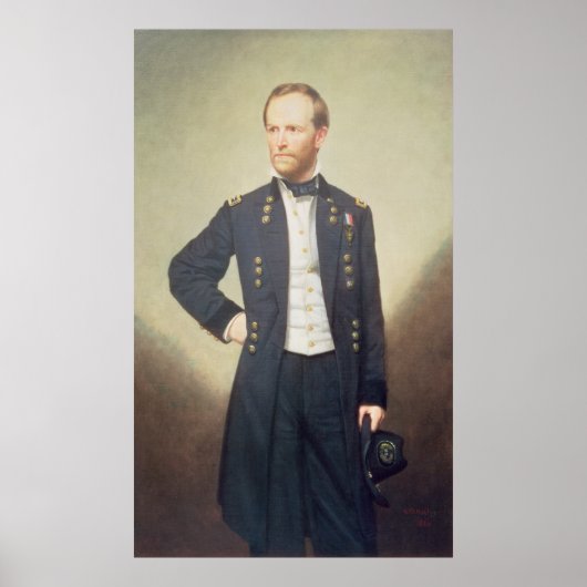 General William Sherman 1866 Poster (Vorne)