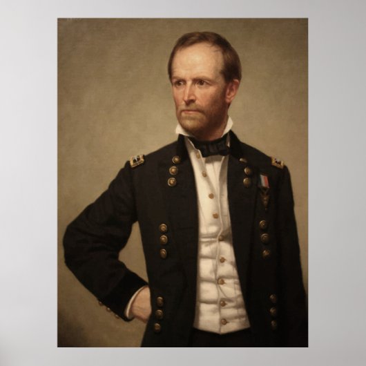 General William Sherman Painting Poster (Vorne)