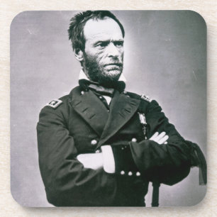 General William T. Sherman (1820-91) (b/w Foto) Getränkeuntersetzer