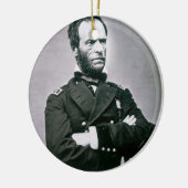 General William T. Sherman (1820-91) (b/w Foto) Keramikornament (Links)