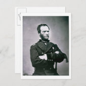 General William T. Sherman (1820-91) (b/w Foto) Postkarte (Vorne/Hinten)