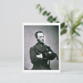 General William T. Sherman (1820-91) (b/w Foto) Postkarte (Stehend Vorderseite)
