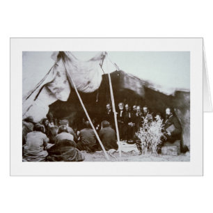 General William T. Sherman (1820-91) sitzt t vor