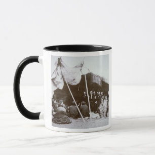 General William T. Sherman (1820-91) sitzt t vor Tasse