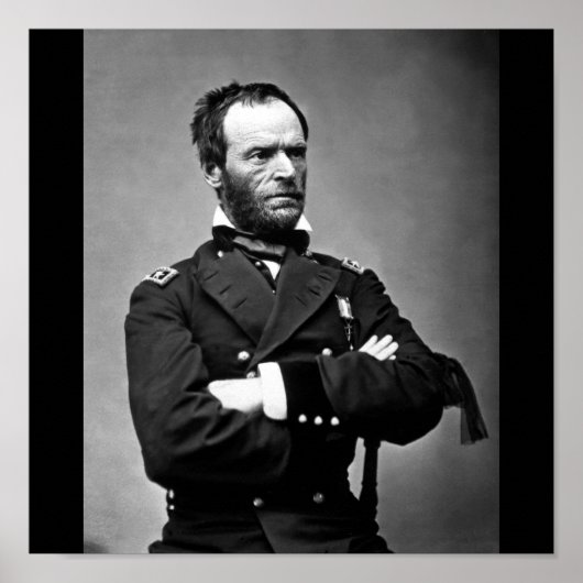 General William Tecumseh Sherman, 1865. Poster (Vorne)