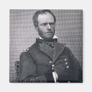 General William Tecumseh Sherman, graviert nach Magnet