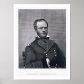General William Tecumseh Sherman, graviert nach Poster (Vorne)
