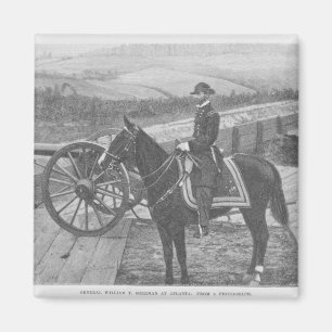 General William Tecumseh Sherman in Atlanta Magnet