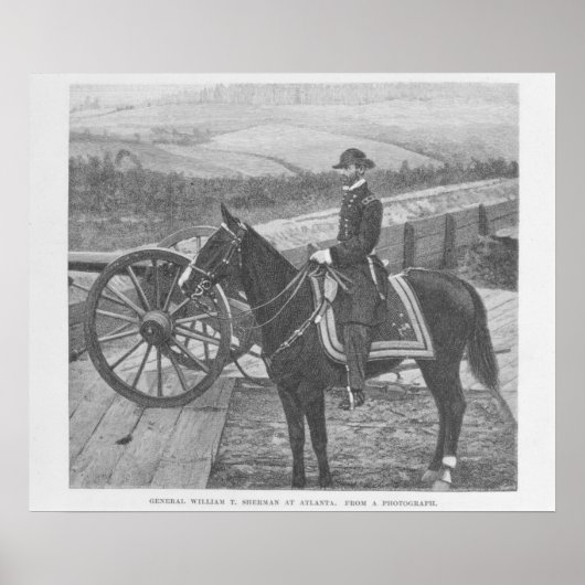 General William Tecumseh Sherman in Atlanta Poster (Vorne)