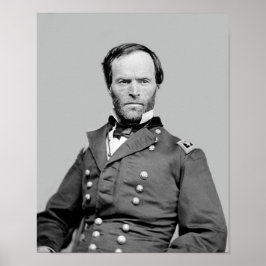 General William Tecumseh Sherman Portrait - 1864 Poster