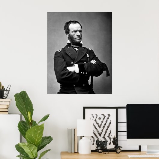General William Tecumseh Sherman Poster (Heimbüro)