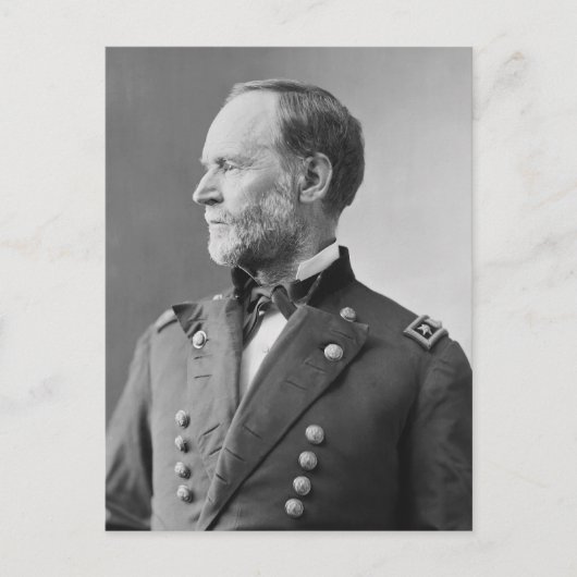 General William Tecumseh Sherman Postkarte (Vorderseite)