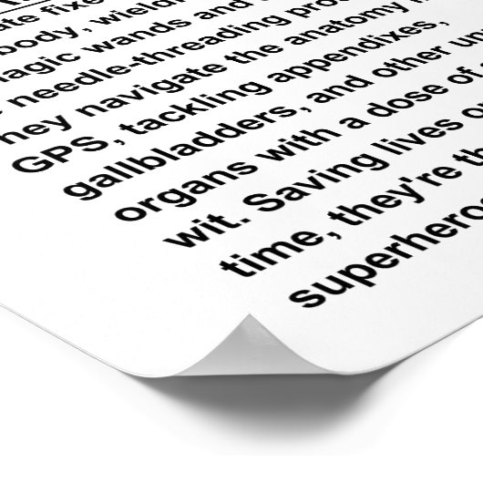 Generalchirurg Poster (Ecke)