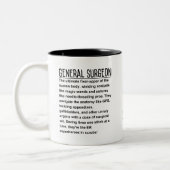 Generalchirurg Zweifarbige Tasse (Links)