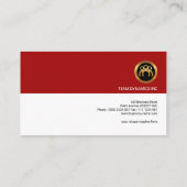 Generaldirektor moderner stilvoller einwandfreier visitenkarte (Rückseite)