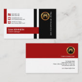 Generaldirektor moderner stilvoller einwandfreier visitenkarte (Vorne/Hinten)