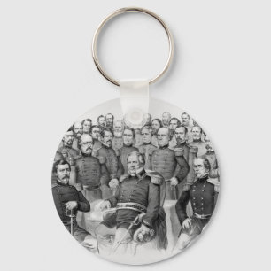 Generäle des zivilen Krieges im Schlüsselanhänger