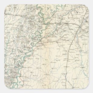 Generalkarte XX Quadratischer Aufkleber